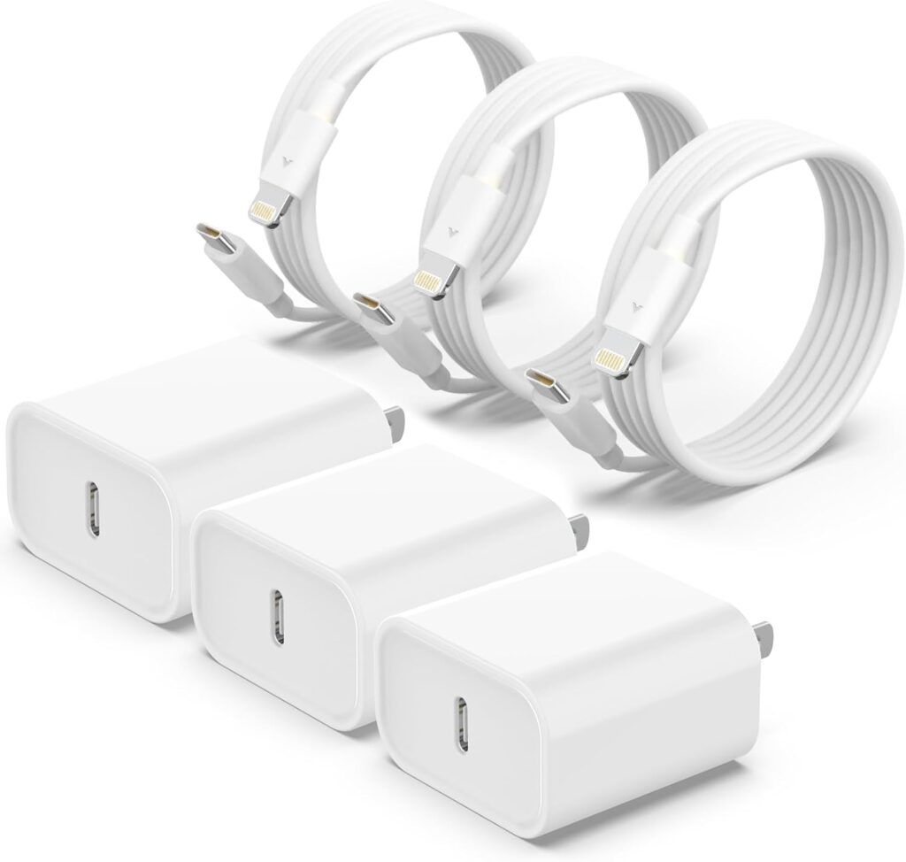 [MFi Certified] 3 Pack for iPhone Fast Charger, 20W PD USB C Wall Charger for ONLY $14.99 (Was $59.69)