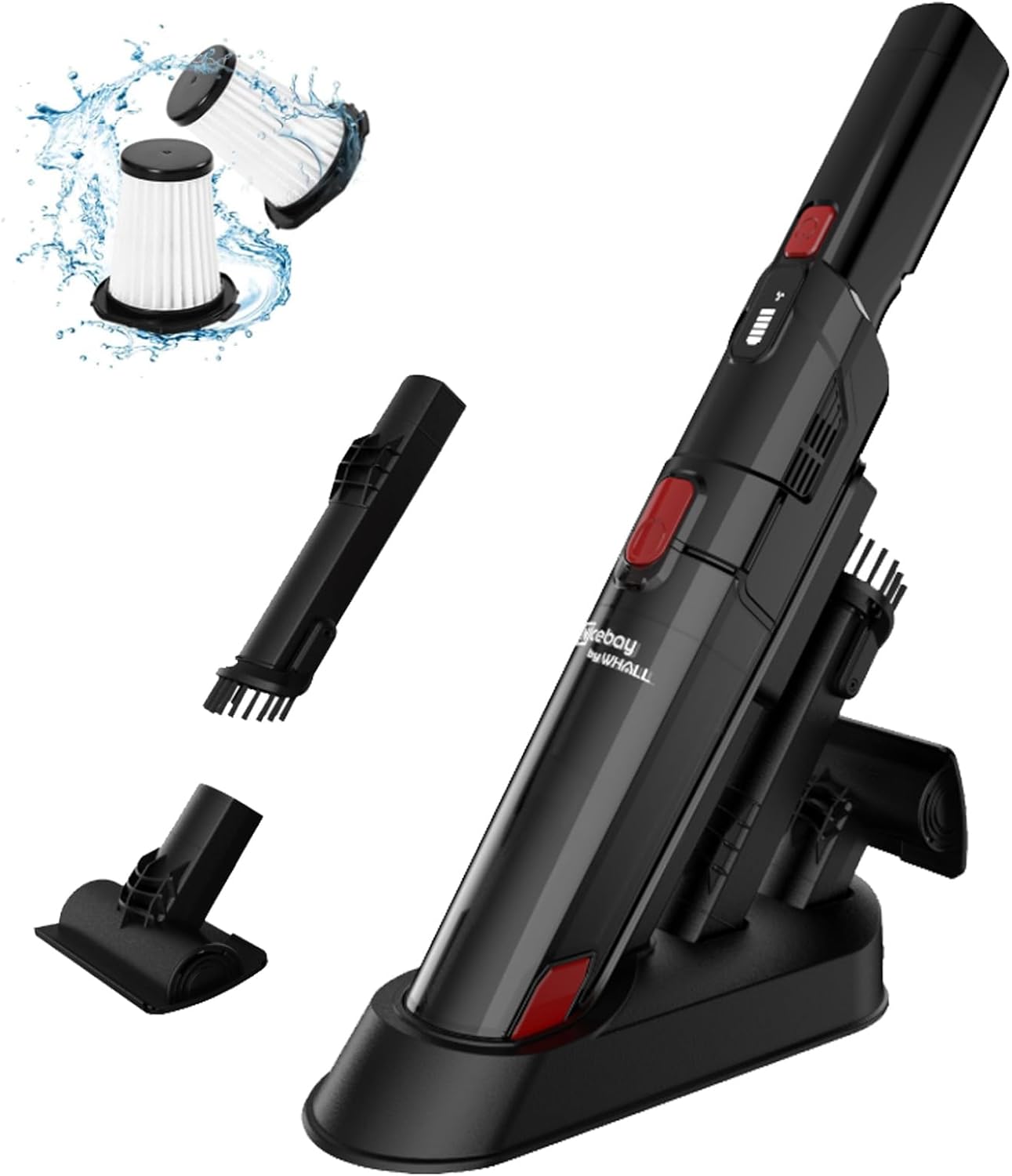 Read more about the article Nicebay Cordless Handheld Vacuum with LED Dispay, Hand Vacuum 15KPA Powerful Suction with Fast Charging Dock for ONLY $59.49 (Was $199.99)