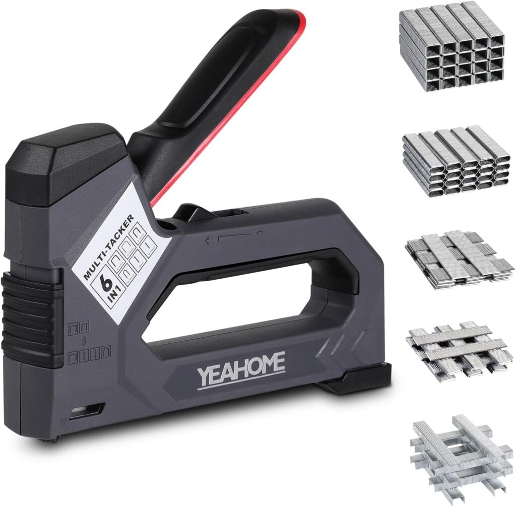 YEAHOME 6-in-1 Staple Gun Heavy Duty for ONLY $17.99 (Was $19.99)