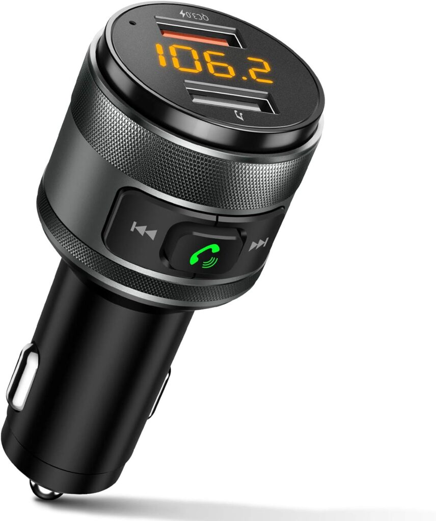 IMDEN Bluetooth 5.0 FM Transmitter for Car for ONLY $14.24 (Was $25.99)