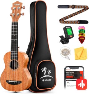 Read more about the article Donner Concert Ukulele Beginner Mahogany 23 Inch Ukelele Kit for ONLY $58.35 (Was $89.99)