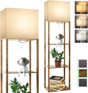 Read more about the article RUNTOP Plus Floor Lamp with Shelves, Modern Shelf Floor Lamp with 15W 3CCT LED Bulb and Memory Function for ONLY $47.99 (Was $59.99)