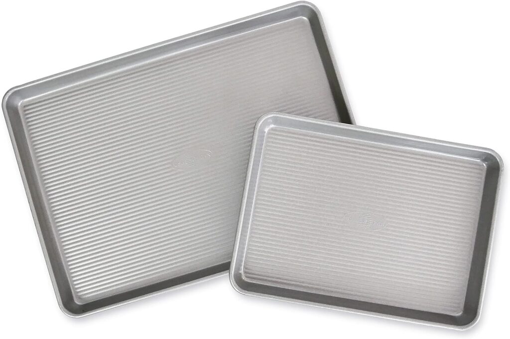 USA Pan Nonstick Half Sheet Pan and Quarter Sheet Pan, Set of 2, Aluminized Steel for ONLY $26.14 (Was $39.99)