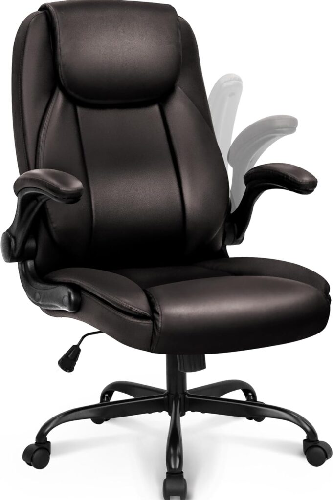 NEO CHAIR Ergonomic Office Chair PU Leather for ONLY $109.97 (Was $179.98)
