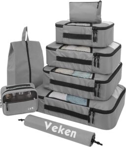 Read more about the article Veken 8 Set Packing Cubes for Suitcases, Travel Bag Organizers for ONLY $17.98 (Was $22.99)