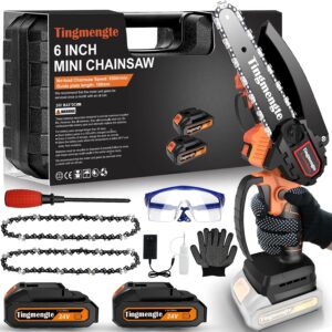 Read more about the article Mini Chainsaw 6 Inch, Cordless Mini Chainsaw Battery Powered for ONLY $59.99 (Was $85.99)