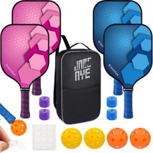 Read more about the article JoncAye Pickleball-Paddles-Set of 4 Rackets and Balls w/case, Grip Tapes for ONLY $47.59 (Was $55.99)