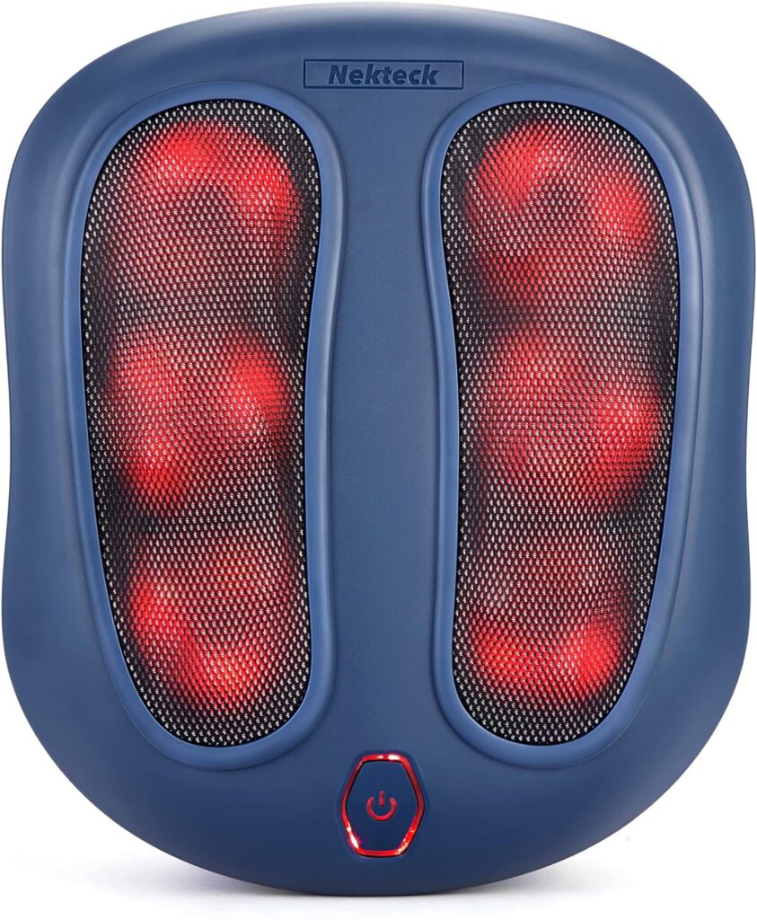 Nekteck Foot Massager with Heat, Shiatsu Heated Electric Kneading Foot Massager Machine for ONLY $49.99 (Was $59.99)