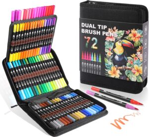 Read more about the article TOSHARE Dual Brush Marker Pens, 72 Colors Art Markers Set with Fine Tip and Brush Tip for ONLY $23.99 (Was $29.99)