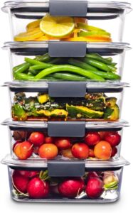 Read more about the article Rubbermaid Brilliance BPA Free Food Storage Containers with Lids Set of 5 for ONLY $28.99 (Was $39.99)