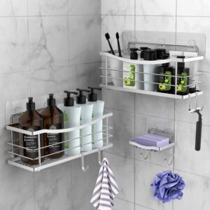 Read more about the article ODesign Adhesive Shower Caddy Basket Shelf with Hooks 3 Pack for ONLY $24.99 (Was $35.99)