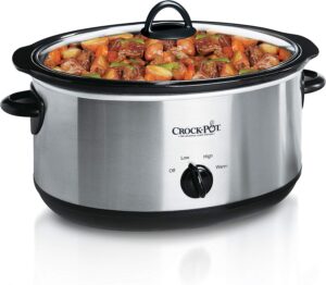 Read more about the article Crock-Pot 7 Quart Oval Manual Slow Cooker, Stainless Steel (SCV700-S-BR) for ONLY $37.95 (Was $49.99)