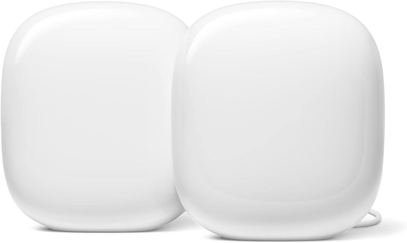 Read more about the article Google Nest WiFi Pro – Wi-Fi 6E – Reliable Home Wi-Fi System with Fast Speed and Whole Home Coverage – 2 Pack for ONLY $235.00 (Was $299.99)