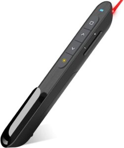 Read more about the article Wireless Presenter | Hyperlink Volume Control Presentation Clicker | RF 2.4GHz USB PowerPoint Clicker for ONLY $12.99 (Was $19.99)
