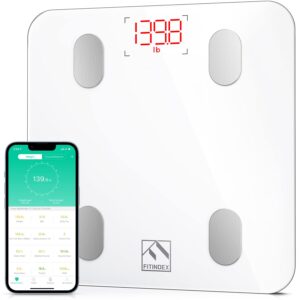 Read more about the article FITINDEX Smart Scale for Body Weight, Digital Bathroom Scale BMI Body Fat Scale Bluetooth Weighting for ONLY $17.99 (Was $29.99)