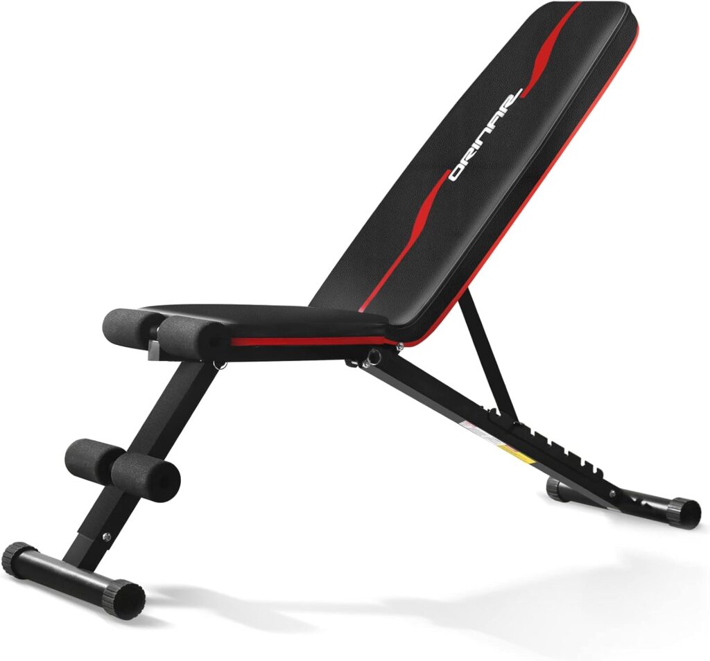 Orinar Weight Bench Press, Strength Training Adjustable for ONLY $62.99 (Was $99.99)