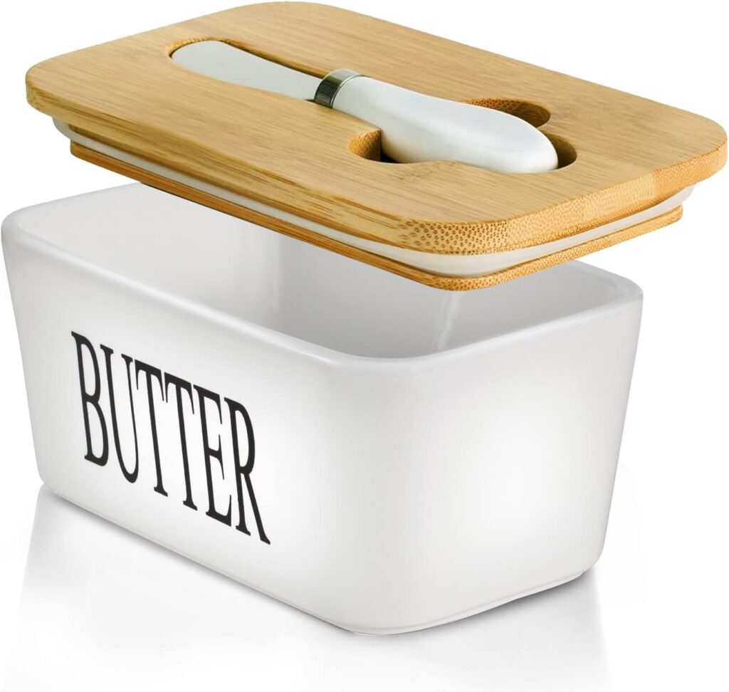 Hasense Butter Dish with Lid Large for Countertop, Ceramic Butter Holder Container for ONLY $13.82 (Was $17.49)