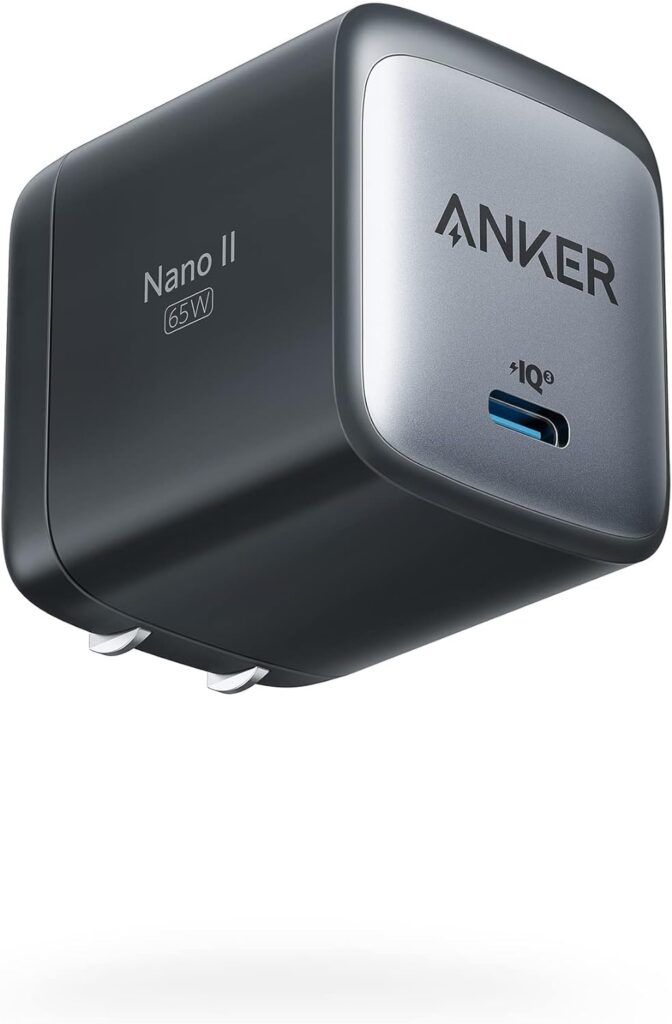Anker USB C 715 (Nano 65W), GaN II Fast Compact Foldable Charger for MacBook, Galaxy S20/S10, Dell XPS 13, Note 20/10+, iPhone, iPad and more for ONLY $27.99 (Was $49.99)