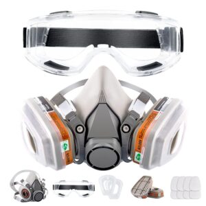 Read more about the article RBLCXG Respirator Reusable Half Face Cover Gas Mask with Safety Glasses, Filters for Painting, Chemical, Organic Vapor, Welding, Polishing, Woodworking and Other Work Protection for ONLY $17.99 (Was $29.99)