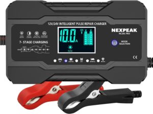 Read more about the article NEXPEAK 10-Amp Car Battery Charger | 12V and 24V Smart Fully Automatic Maintainer Trickle Charger for ONLY $21.87 (Was $39.99)