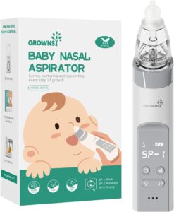 Read more about the article GROWNSY Nasal Aspirator for Baby, Electric Nose Aspirator, Nose Sucker, Automatic Nose Cleaner with 3 Silicone Tips, Adjustable Suction Level for ONLY $31.96 (Was $49.99)