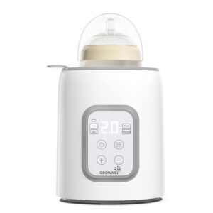 Read more about the article Bottle Warmer, GROWNSY 8-in-1 Fast Baby Milk Warmer with Timer for Breastmilk or Formula, Accurate Temperature Control, with Defrost, Sterilizing for ONLY $31.99 (Was $49.99)
