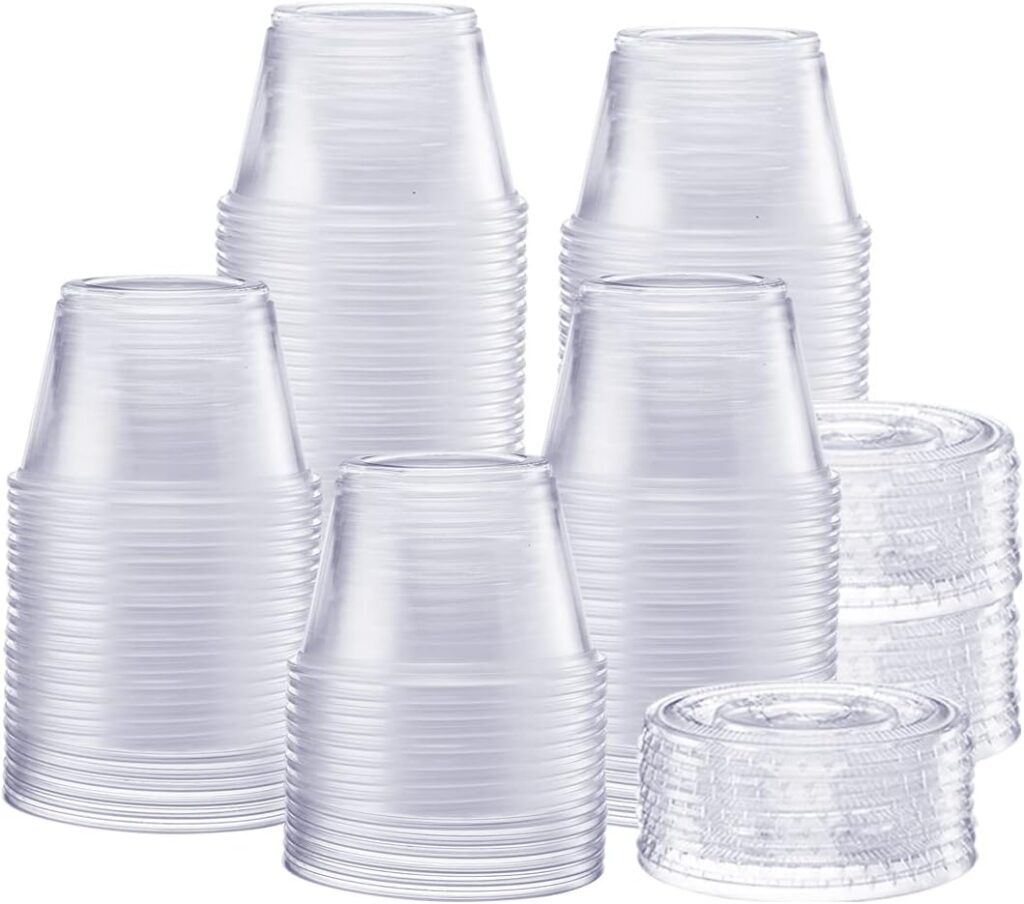 Comfy Package [200 Sets – 4 oz.] Plastic Disposable Portion Cups with Lids for ONLY $16.19 (Was $17.99)