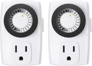 Read more about the article BN-LINK BND-60/U47 Indoor Mini 24-Hour Mechanical Outlet Timer, 3-Prong, 2-Pack for ONLY $11.04 (Was $19.99)