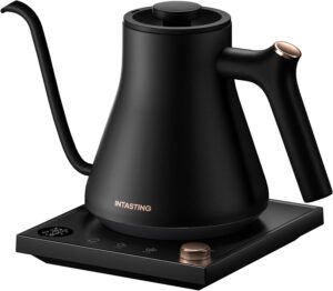 Read more about the article INTASTING Electric Kettles, Gooseneck Electric Kettle, ±1℉ Temperature Control, Stainless Steel Inner, Quick Heating for ONLY $59.49 (Was $69.99)