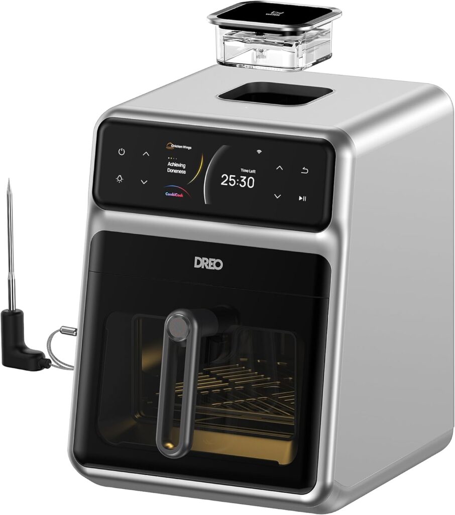 Dreo ChefMaker Combi Fryer, Smart Air Fryer Cooker with Cook probe, Water Atomizer, 3 professional cooking modes, 6 QT for ONLY $279.00 (Was $359.00)