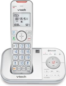 Read more about the article VTech VS112-17 DECT 6.0 Bluetooth Expandable Cordless Phone for Home with Answering Machine, Call Blocking, Caller ID, Intercom and Connect to Cell for ONLY $34.67 (Was $43.95)