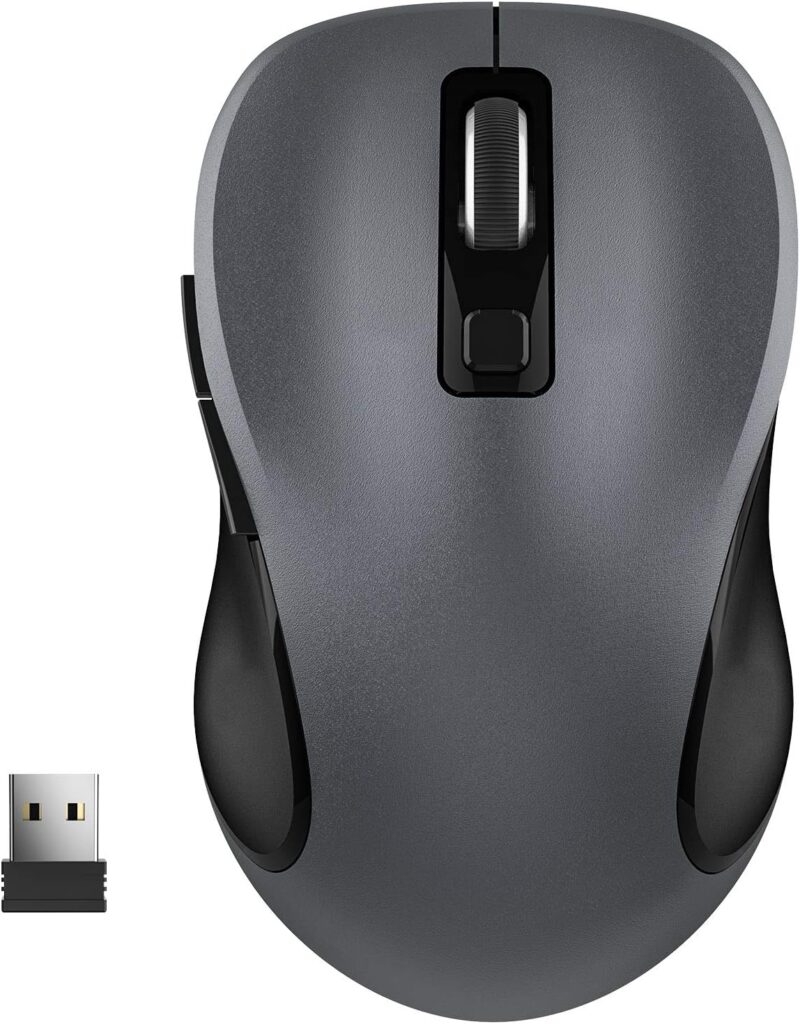 WisFox 2.4G Wireless Mouse, Ergonomic Computer Mouse with USB Receiver and 3 Adjustable Levels, 6 Button for ONLY $7.79 (Was $13.99)