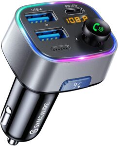 Read more about the article Syncwire Bluetooth 5.3 FM Transmitter Car Adapter 48W (PD 36W & 12W) for ONLY $22.94 (Was $26.99)