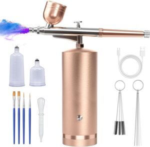 Read more about the article Airbrush Kit With Compressor – 48PSI Rechargeable Cordless Non-Clogging High-Pressure Air Brush Set for ONLY $22.77 (Was $39.98)