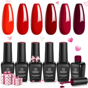 Read more about the article Beetles Red Gel Nail Polish Set – 6 Colors Bloody Mary Collection for ONLY $9.98 (Was $18.74)