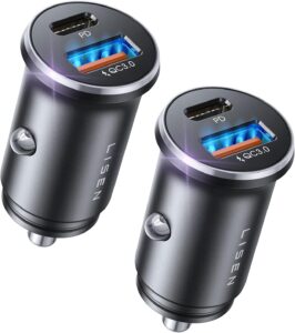 Read more about the article LISEN 48W USB C Car Charger Adapter [2 Pack] for ONLY $9.98 (Was $14.99)