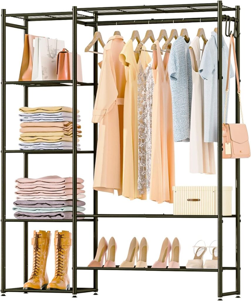Neprock Clothing Rack with Shelves, Portable Wardrobe Closet for ONLY $48.99 (Was $79.99)