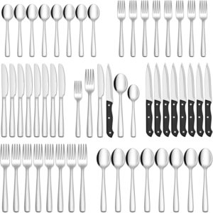 Read more about the article HIWARE 48-Piece Silverware Set with Steak Knives for ONLY $20.99 (Was $37.99)