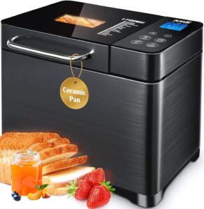 Read more about the article KBS Bread Maker-710W Dual Heaters, 17-in-1 Bread Machine Stainless Steel Auto Nut Dispenser & Ceramic Pan for ONLY $135.99 (Was $199.99)