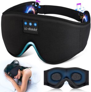 Read more about the article LC-dolida Sleep Headphones, 3D Sleep Mask Bluetooth Wireless Music Eye Mask for ONLY $18.39 (Was $39.99)