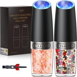 Read more about the article Sangcon Gravity Electric Salt and Pepper Grinder Set for ONLY $16.14 (Was $22.49)