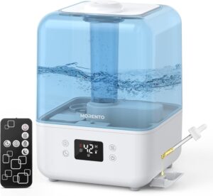 Read more about the article Humidifiers for Bedroom, MORENTO 4.5L Top Fill Humidifiers for Large Room, Cool Mist, Auto Shut-Off, Humidity Setting for ONLY $49.99 (Was $249.95)