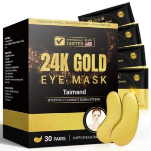 Read more about the article Taimand Under Eye Patches (30 Pairs), 24K Gold Under Eye Mask for Puffy Eyes, Dark Circles,Bags and Wrinkles for ONLY $7.99 (Was $15.99)