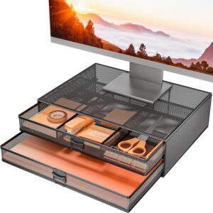 Read more about the article WALI Monitor Stand with Storage, Laptop Stand with Drawers Storage, Desk Organizer and Accessories for ONLY $19.99 (Was $34.99)