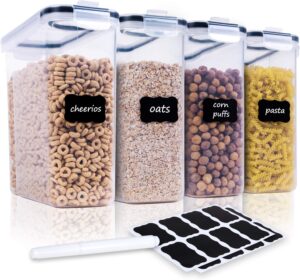 Read more about the article FOOYOO Cereal Containers Storage Set – 4 Piece Airtight Large Dry Food Storage Containers(135.2oz) for ONLY $19.99 (Was $29.99)