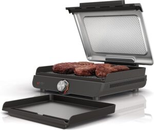 Read more about the article Ninja GR101 Sizzle Smokeless Indoor Grill & Griddle, 14” Interchangeable Nonstick Plates, Dishwasher-Safe for ONLY $99.99 (Was $139.99)