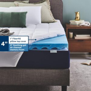 Read more about the article Sleep Innovations Dual Layer 4 Inch Memory Foam Mattress Topper, Queen Size, Ultra Soft Support, 3 Inch Cooling Gel Plus 1 Inch Fluffy Pillow for ONLY $118.99 (Was $139.99)